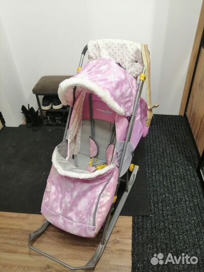 Детские санки-коляска