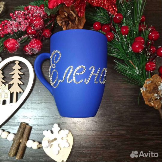 Кружка со стразами