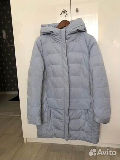 Пуховик голубой