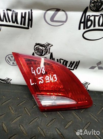 Фонарь задний левый Peugeot 408 EP6cdtmd 2012