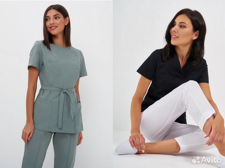 Медицинская одежда, халаты, костюмы, обувь