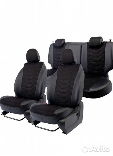 Авточехлы из экокожи Лада Веста