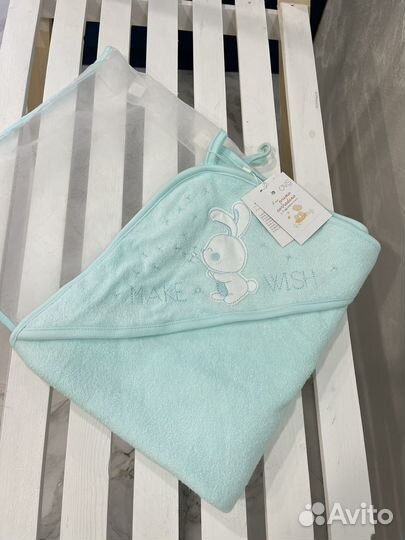 Детское полотенце с капюшоном уголок для мальчика