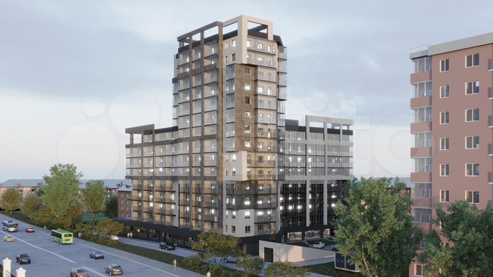 Квартира-студия, 25,3 м², 6/9 эт.