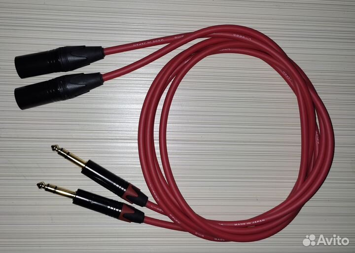 Балансные кабели TRS Jack- XLR(m) Canare