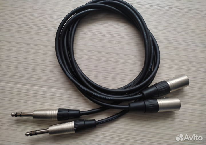 Балансные кабели TRS Jack- XLR(m) Canare