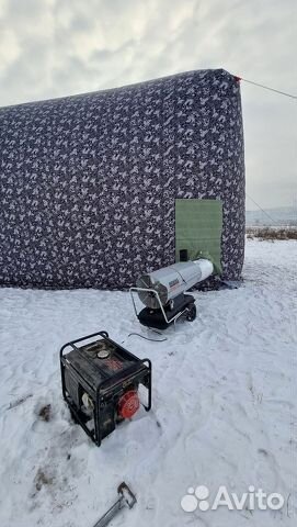 Бескаркасная палатка. Надувной ангар