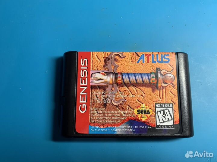 Картриджи Sega Mega Drive (Genesis) с сохранением