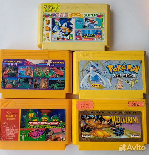 Картриджи dendy sega игры для приставки денди