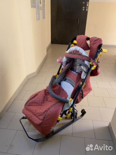 Детские санки коляска