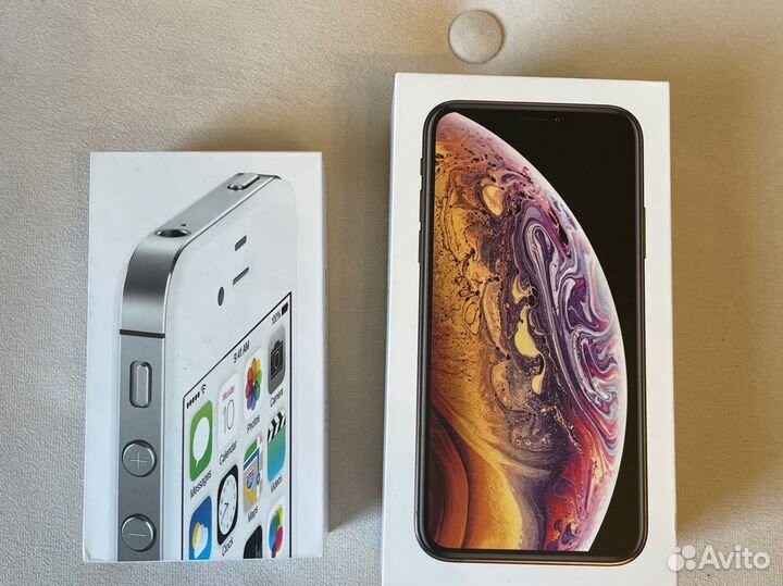 Коробка на iPhone XS и 4S