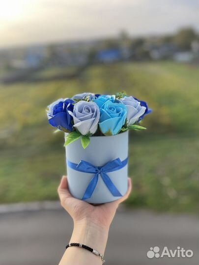 Букет из мыльных роз