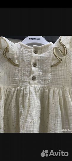 Платье на девочку 80-86 повязка и гольфики
