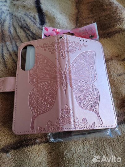 Чехол книжка на Honor 70. Новый. Розовый