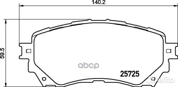 Колодки тормозные дисковые перед mazda 6 Es