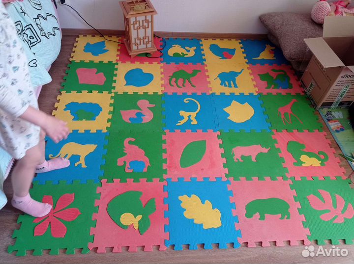 Детский коврик для ползания пазл