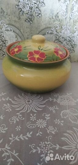 Горшок для запекания керамический Большой