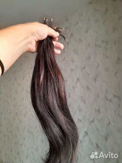 Волосы для наращивания 45 см бу