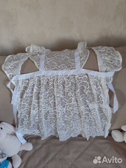 Белый школьный фартук