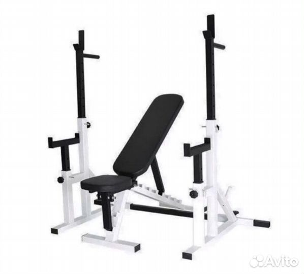 Скамья для жима со стойками 3 цвета на выбор