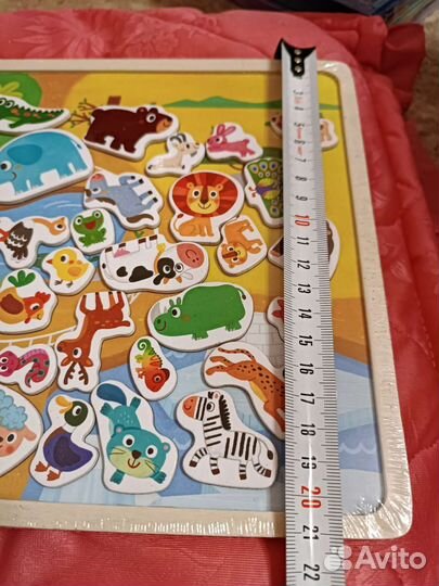 Развивающая игрушка магнитный зоопарк, пазл