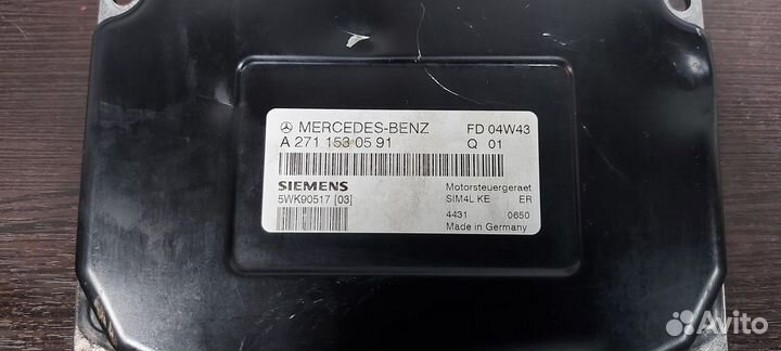 Блок управления двигателя Mercedes M271