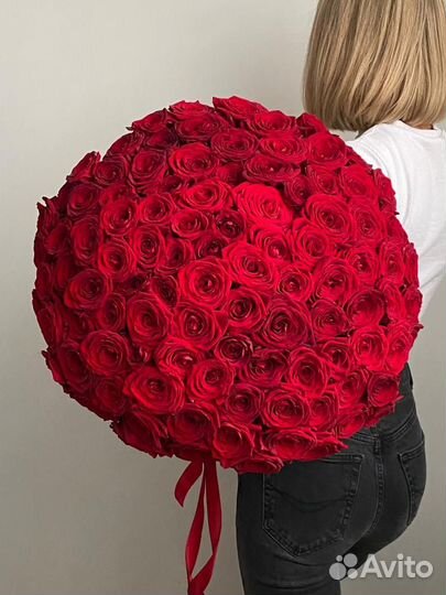 Цветы с доставкой, Розы с доставкой, 101 роза