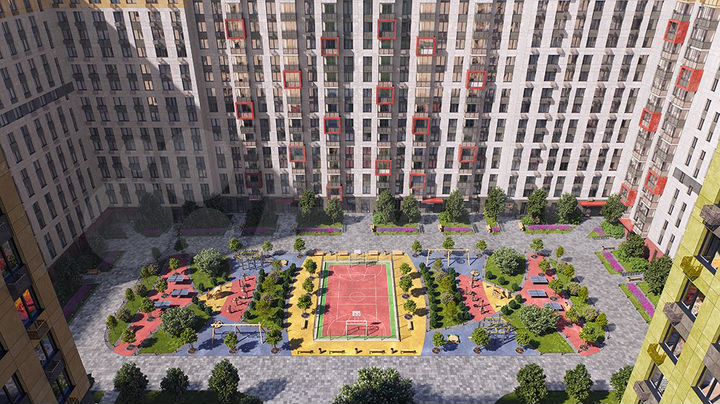 2-к. квартира, 51,8 м², 6/16 эт.