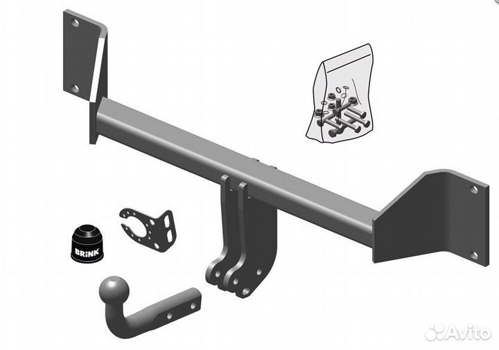 Фаркоп тсу 536100 Brink на BMW X3 2010-2017