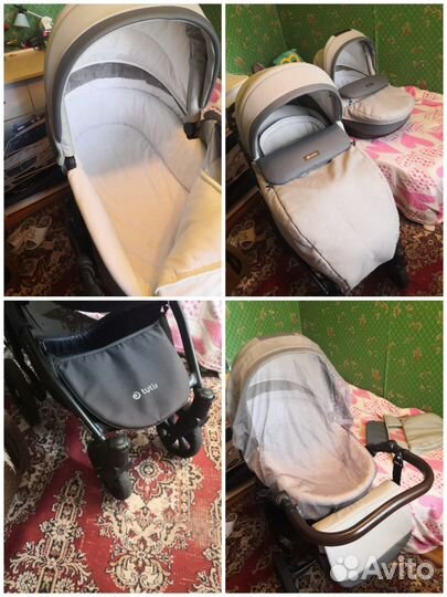 Коляска tutis nanni 2 в 1 эко кожа
