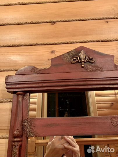 Зеркало старинное после реставрации и редизайна