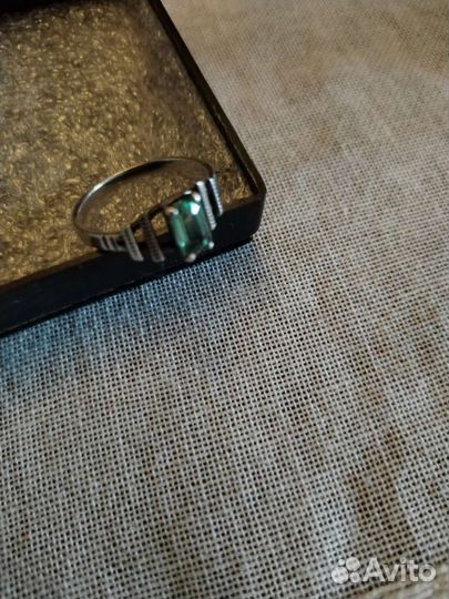 Серебряное кольцо 875 пробы звезда