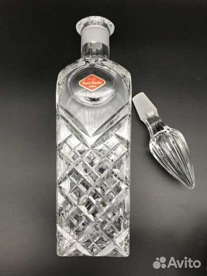 Английский хрустальный штоф