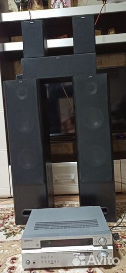 Акустическая система 5.0 eltax + ресивер pioneer