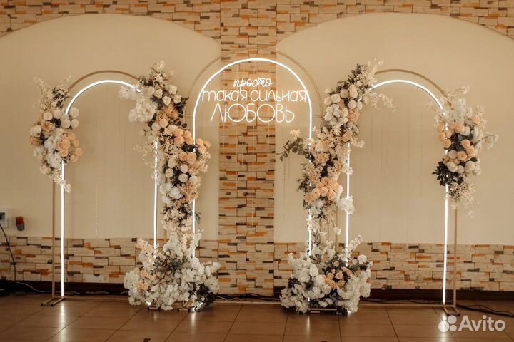 Декор зала на свадьбу