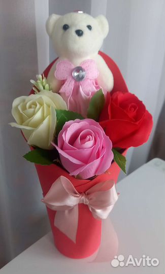 Букет из мыльных цветов