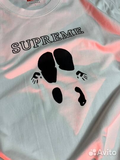 Футболка белая supreme