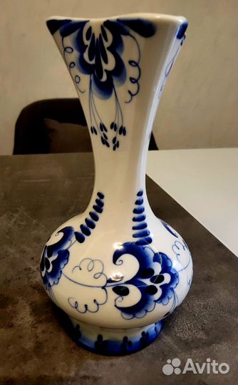 Ваза винтажная, СССР, Гжель, 1972-1985 гг