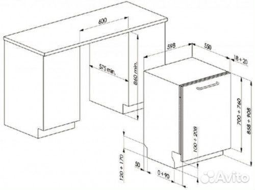 Посудомоечная машина De Dietrich dvh1323jl