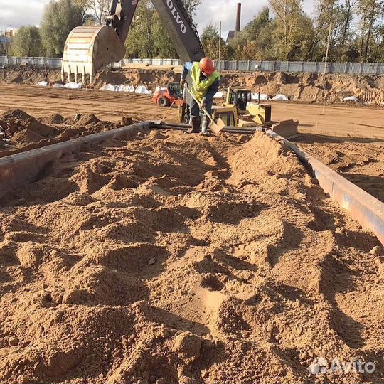 Щебень, песок