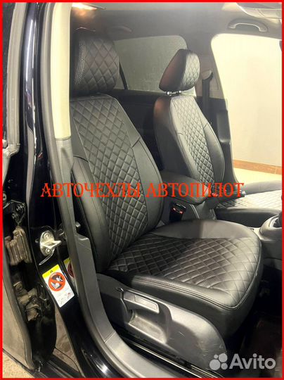 Чехлы Автопилот Volkswagen Golf 6 из экокожи Ромб