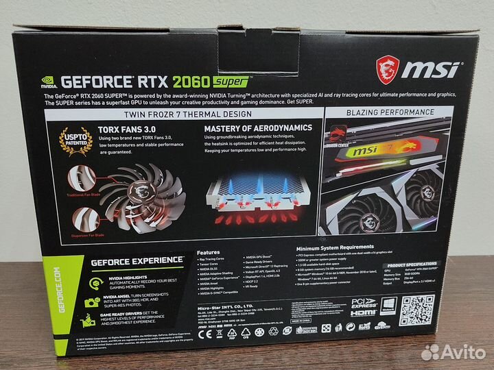 Msi Gaming RTX 2060 Super 8 Gb