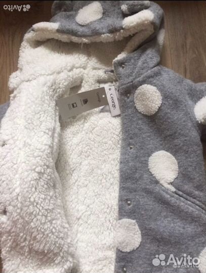 Пальто для девочки George 1-1,5 года