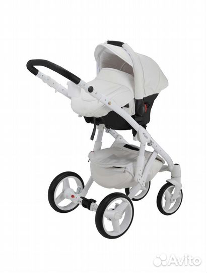 Коляска 3 в 1 Adamex Barletta экокожа