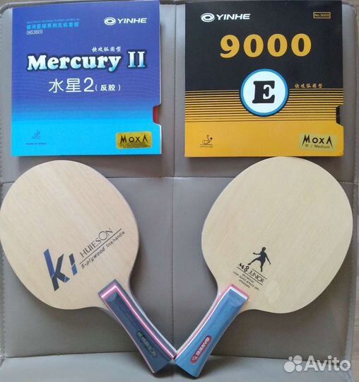 Накладки и основания. Настольный теннис