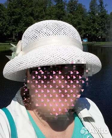 Шляпа женская соломенная