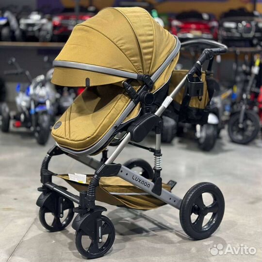 Коляска 3в1 трансформер Новый дизайн (песок)