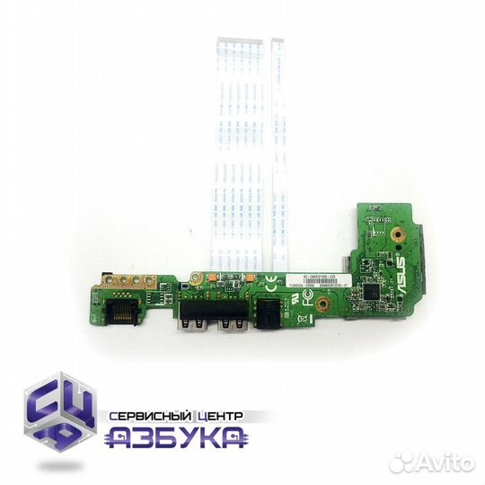 Плата USB Asus Eee PC 1011PX картридер разъем LAN