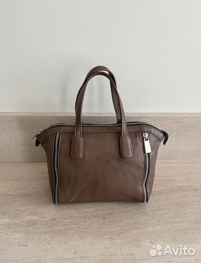 Сумка Furla Massimo Dutti натур кожа