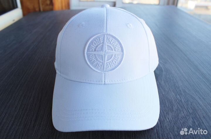 Кепка Stone Island Compass Logo Белая